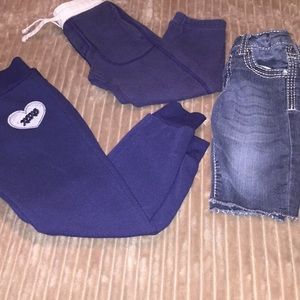 Girls pants and shirts bundle size 4